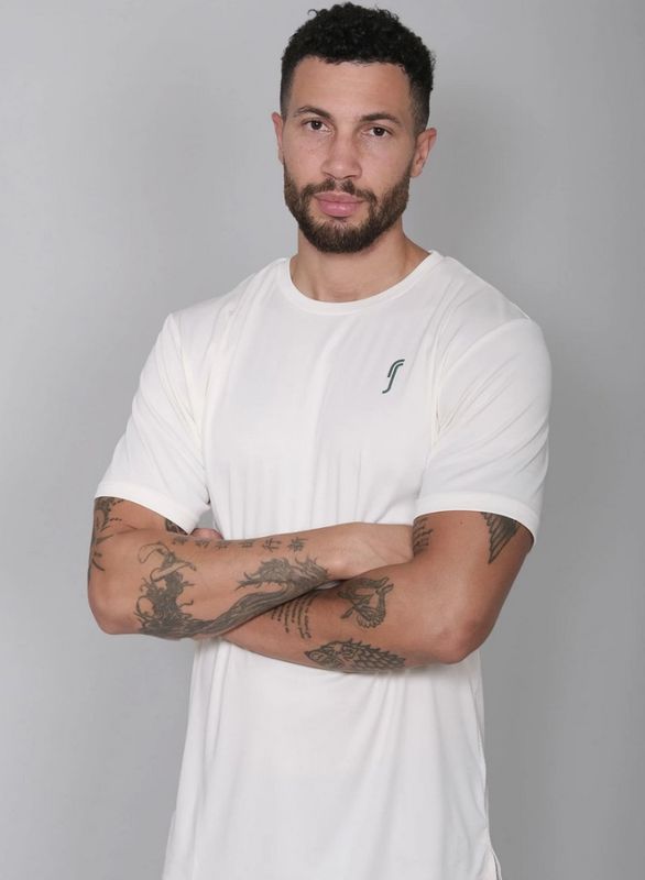 RS Men's Performance Tee (Court White / Court Green)
