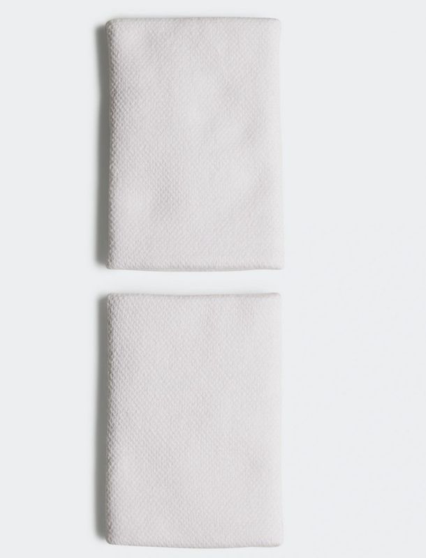 Adidas Tennis Wristband Large 2 Pack (Hvit)