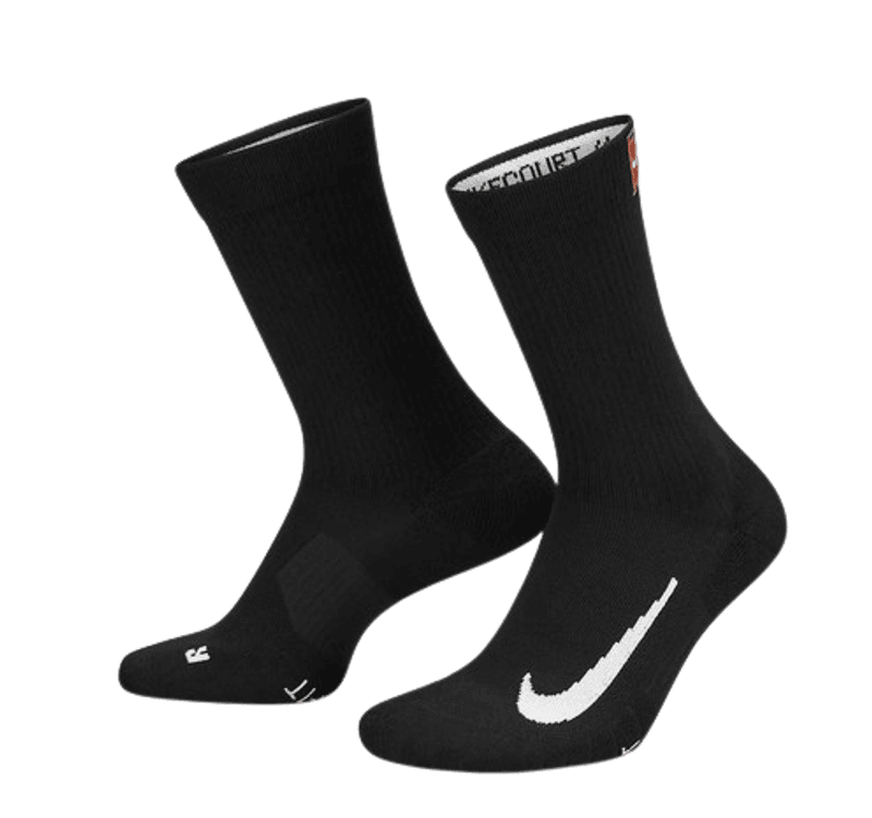 Nike Multiplier Crew Cushioned Sokker 2 Pack (Svart)