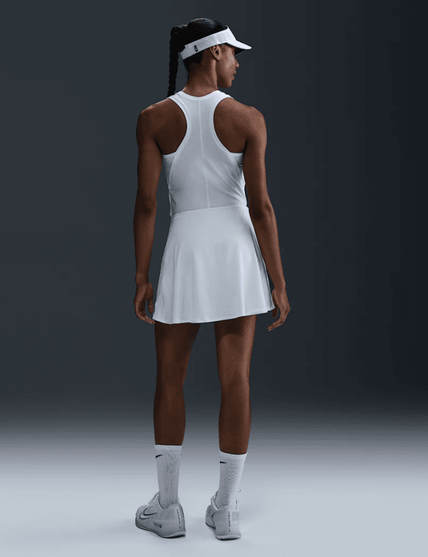 Nike Victory Women's Dri-FIT Flouncy Tennis Skirt (Hvit)