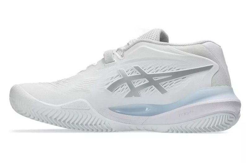 Asics Gel Resolution X Dame Clay (White / Pure Silver)