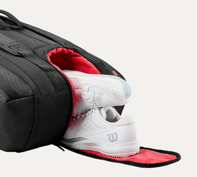 Wilson Clash V3 15PK Racket Bag (Svart / Rød)