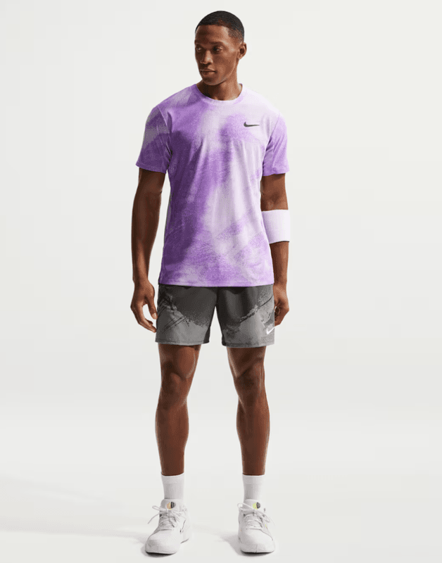 NikeCourt Slam Men's Dri-FIT Advantage Tennis Top (Violet Mist / Bright / Violet / Black)