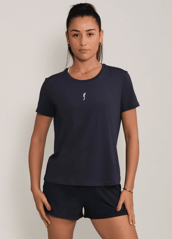 RS Women's Paris Relaxed Tee (Navy / White)