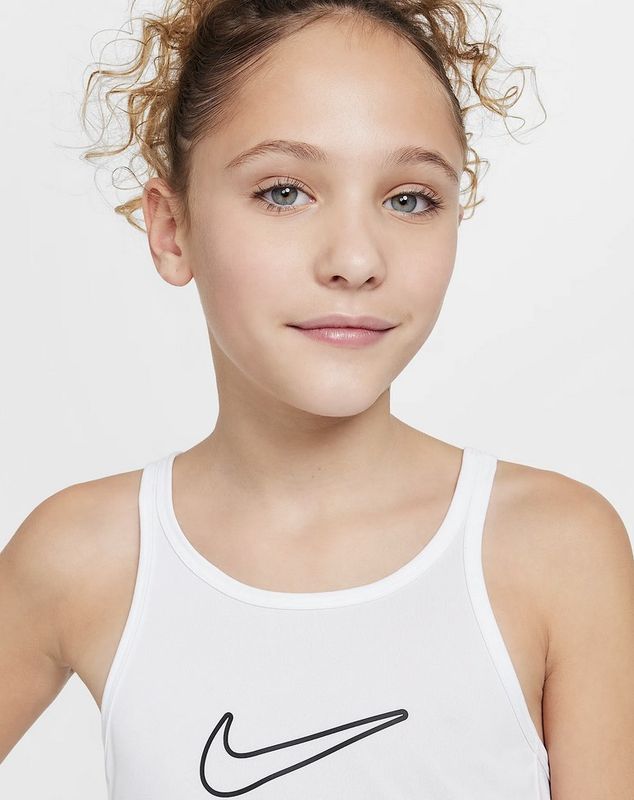 Nike Girl's Dri-FIT One Classic Tank (Hvit)