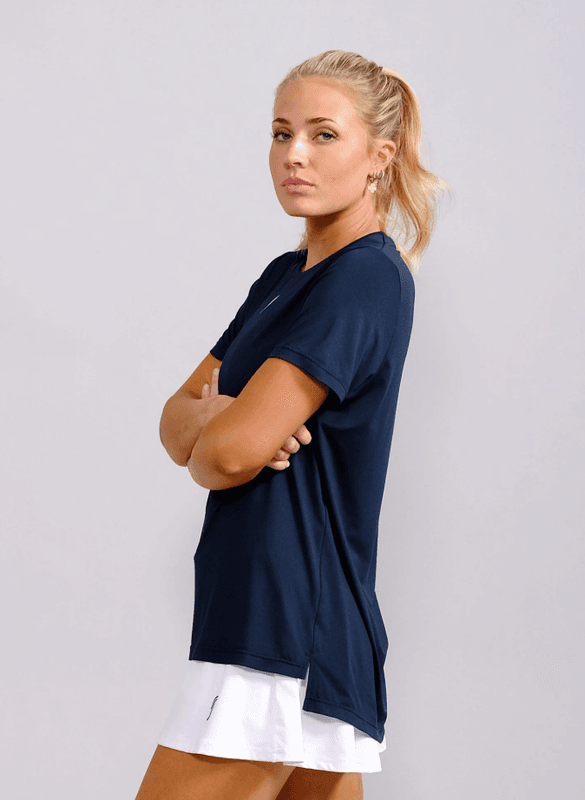 RS Women's Performance Relaxed Tee (Navy / White)